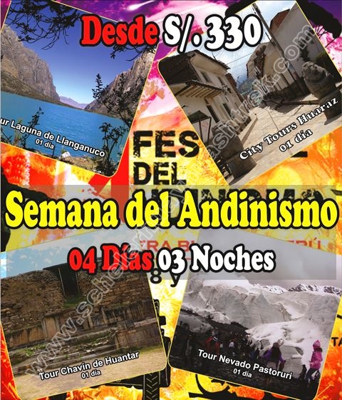 Semana del Andinismo Huaraz 04 días - 03 noches